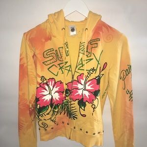 ED HARDY zip-up sweatshirt